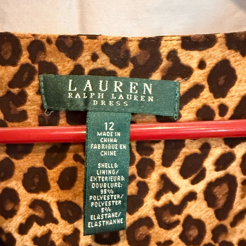 Lauren Ralph Lauren Brown Animal Print Dress